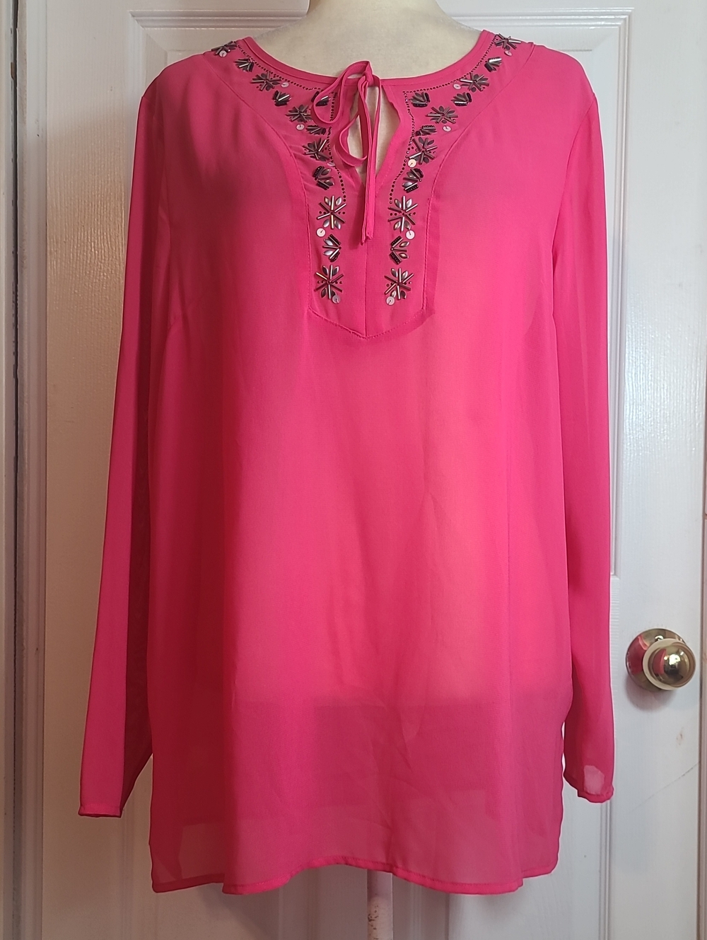 Nicole Miller Beaded Blouse
